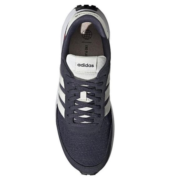 Adidas Run 70S Cloudfoam Low Men's Navy Suede Athletic Running Shoes Sneakers - Picture 4 of 5